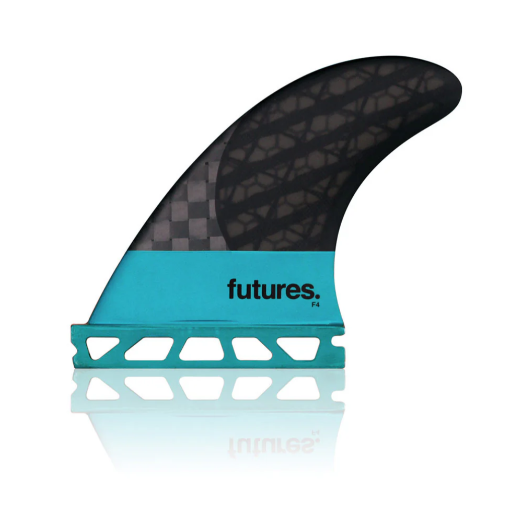 Futures V2F4 Blackstix 3.0 Thruster Fin Set Turquoise